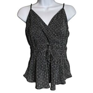 Abercrombie & Fitch Y2K Women's Ditsy Floral Wrap‎ Cami Top Size M Fairy Grunge